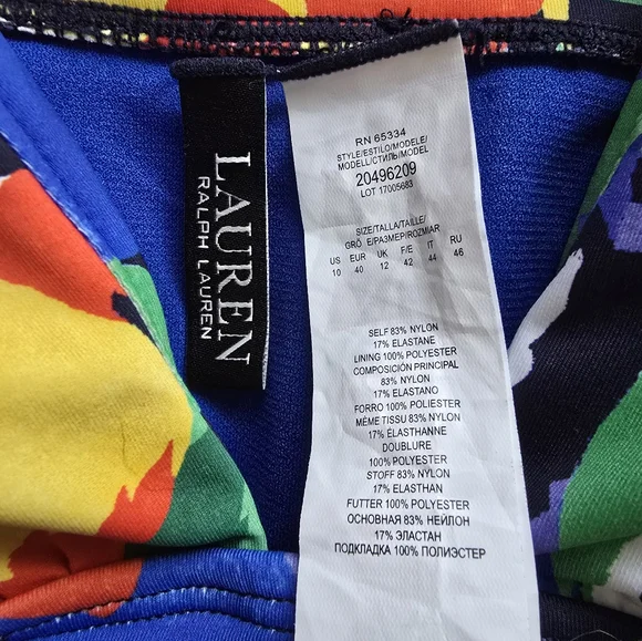 Ralph Lauren Multicolor Floral  One Piece - Picture 3 of 3